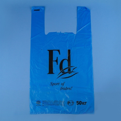Пакет-майка ПНД 30+16х55 (30 мкм) "Fd" синий Солпласт (100/1000 шт.)