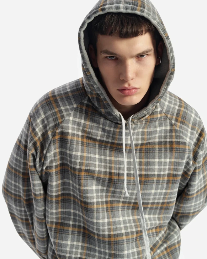 Худи-перевертыш серое