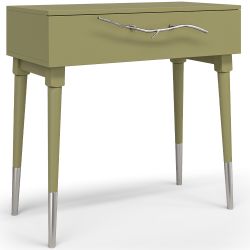 Консоль Арт Колор matte Стайл Сильвер Зеленая олива матовая