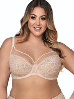 Комфортный бюстгальтер plus size на косточках с боковыми поддержками (Размер: 105D) (Цвет: черный)