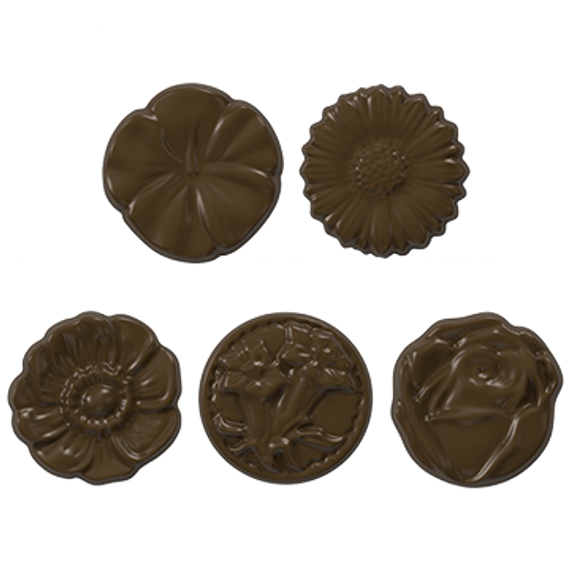 16 | Форма для шоколадных плиток "Цветы" (275*135 мм)