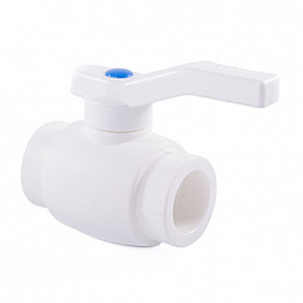 Кран шаровый полипропилен. полнопроход. Ø25 РосТурПласт, 10573