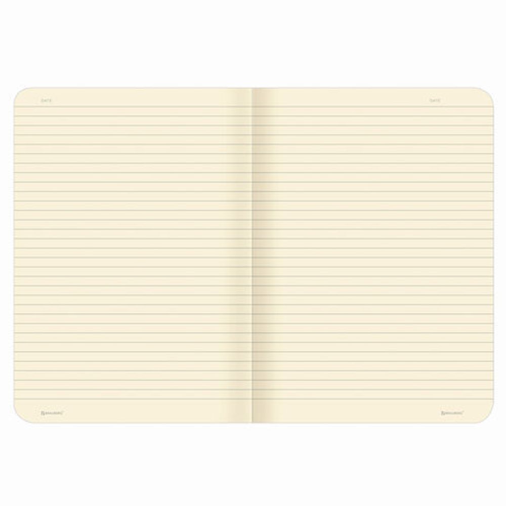 Тетрадь 60 л. в линию обложка кожзам SoftTouch, сшивка, B5 (179х250мм), БЕЛЫЙ, BRAUBERG RAINBOW, 403887