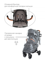 Коляска детская MOWBaby "SMART" MB101 Brown