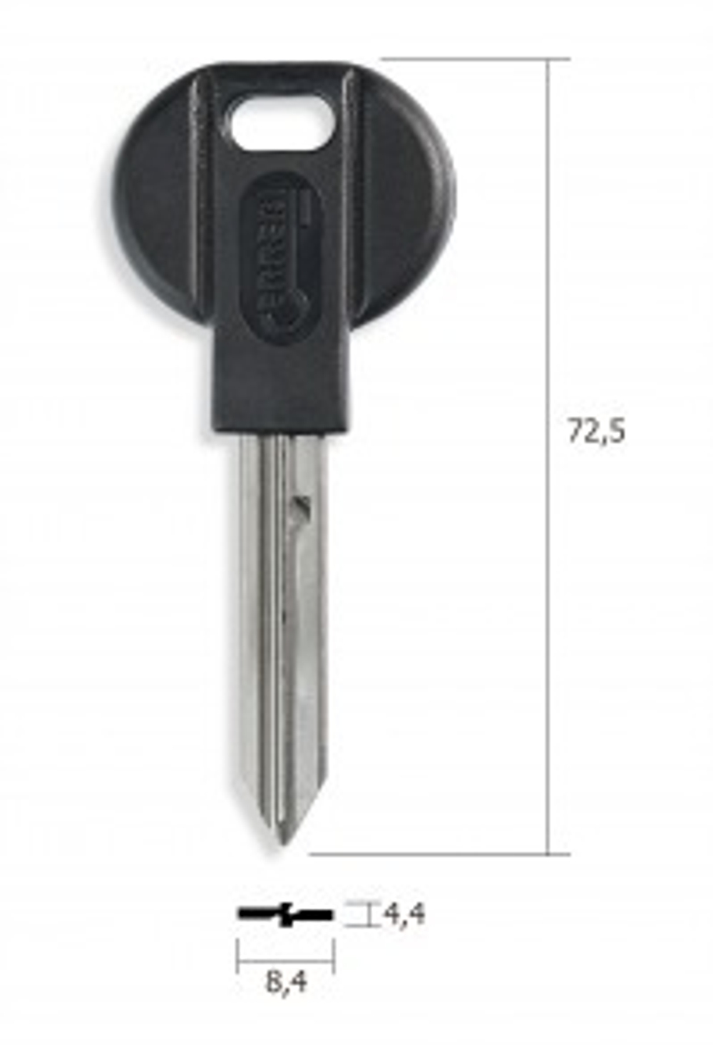 Заготовка автомобильного ключа 14143 SIX-5P | SM8P68 | SX10BP