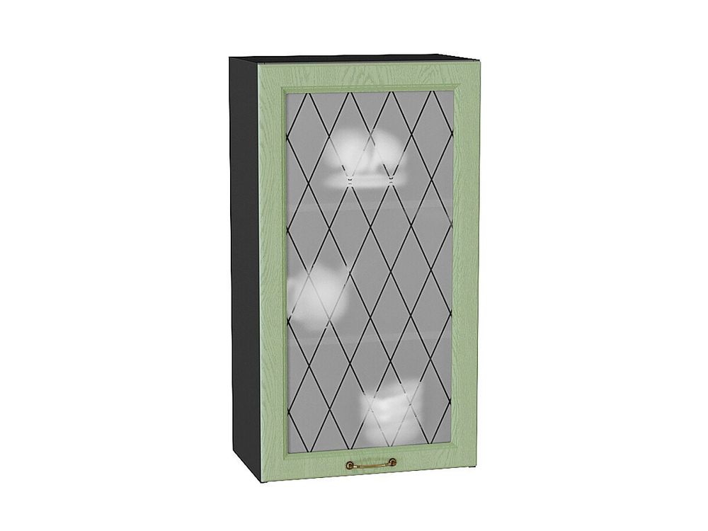 Шкаф верхний с 1-ой остекленной дверцей Ницца