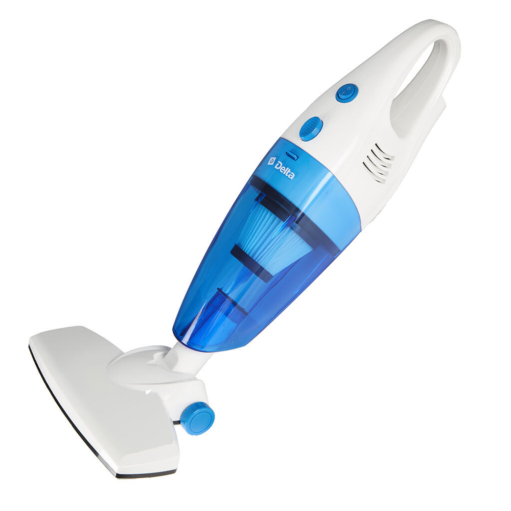 Пылесос 1000 Вт Циклон 2 в 1 DELTA DL-0849 белый с голубым