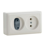 Заглушка для электрических розеток (комплект 6 шт), цвет серый 4050381