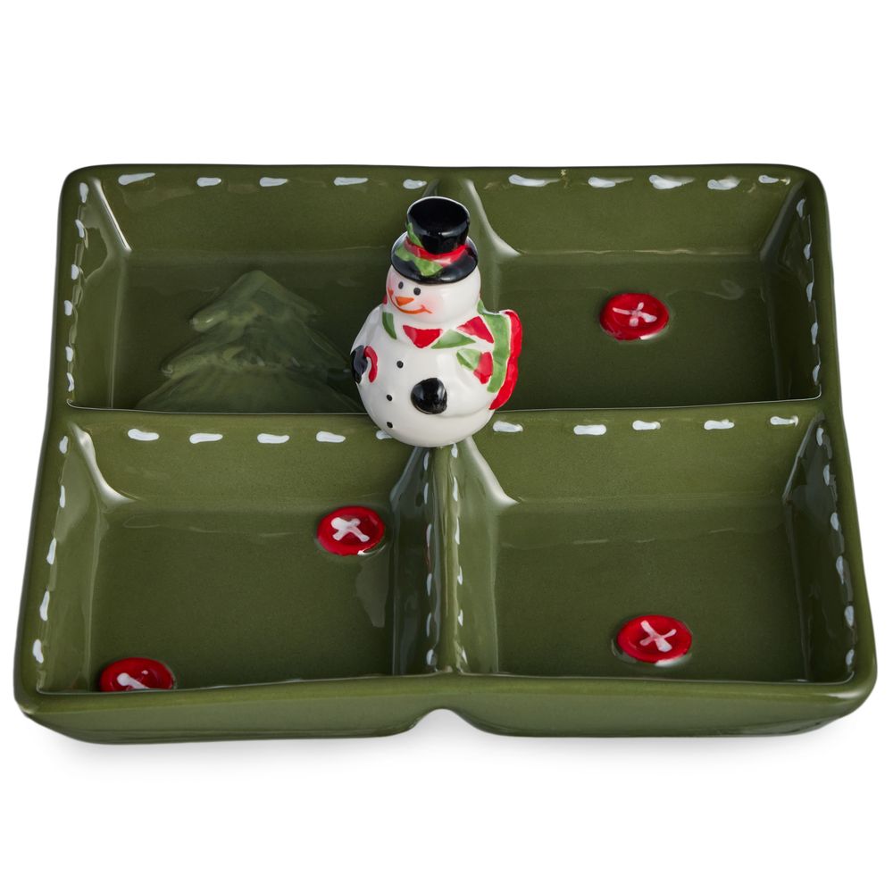 МЕНАЖНИЦА 4 СЕКЦИИ КОЛЛЕКЦИЯ "CHRISTMAS GIFT" 19*19*9,5 СМ