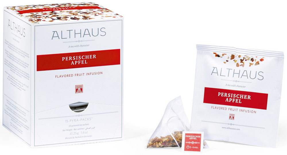Чайный напиток фруктовый Althaus Persischer Apfel в пирамидках, 15 шт