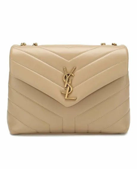 Сумка Saint Laurent Monogram Loulou Small бежевый