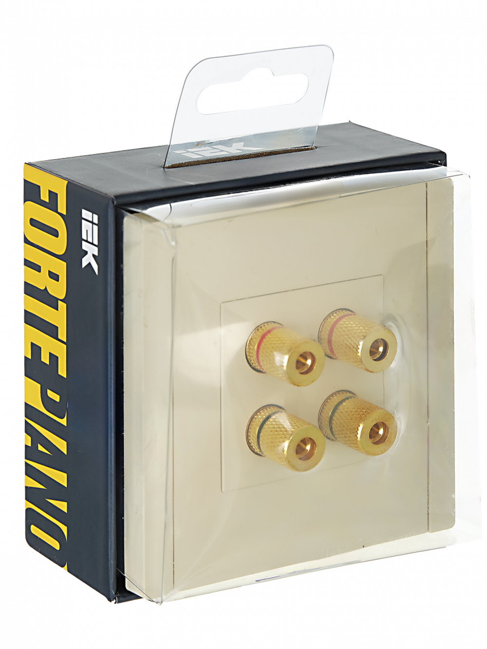 FORTE&PIANO Аудиорозетка 4-местная FP439 ваниль IEK