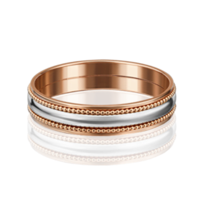 Обручальное кольцо из комбинированного золота 01-5245-00-000-1111-39