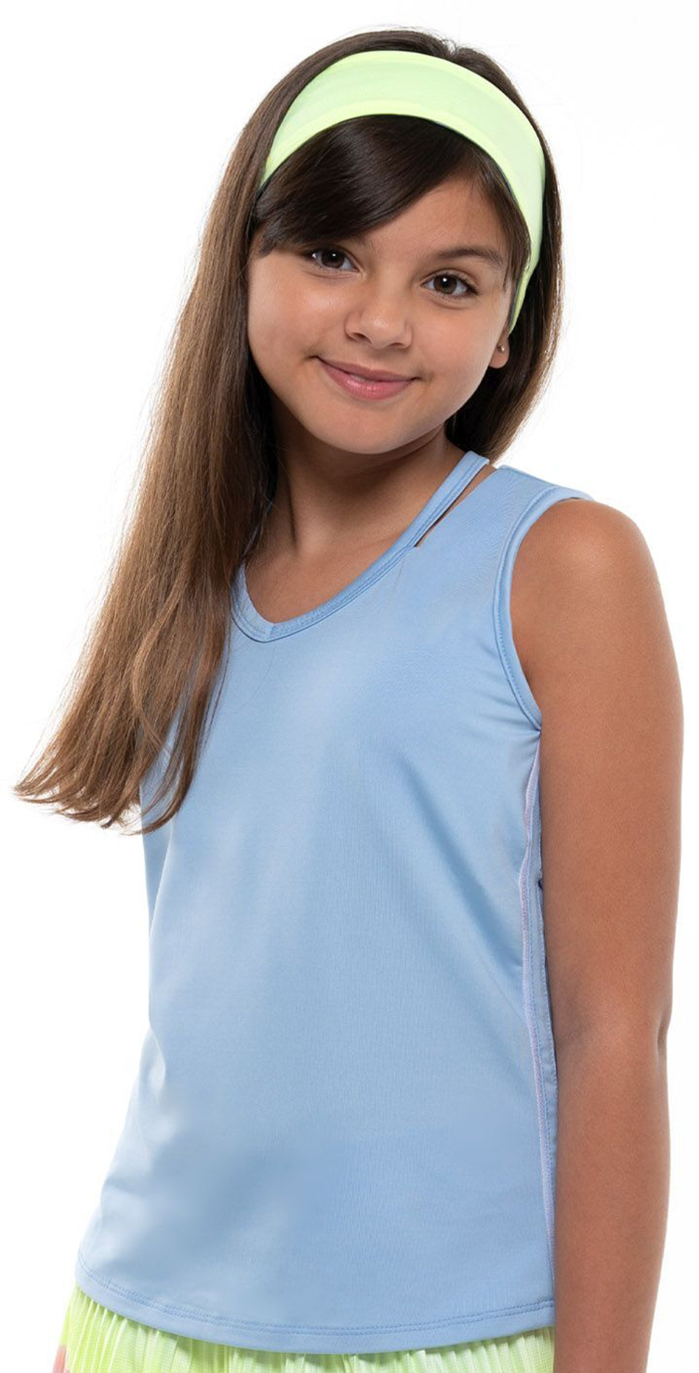 Футболка для девочки теннисная Lucky in Love Going Wild V-Neck Cutout Tank Girls - белый