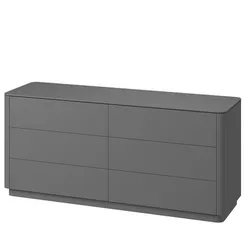 Комод Tammi 6 ящиков ширина 170 см (серый)