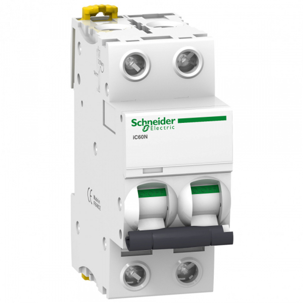 Выключатель автоматический 2П 1А характеристика B 6кА Schneider Electric iC60N A9F73201