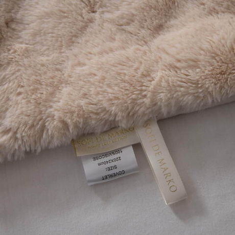 Плед 220х240 Sofi De MarkO Бернард кремовый