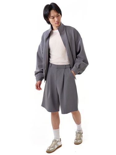 Серые классические шорты-бермуды Votus с защипами