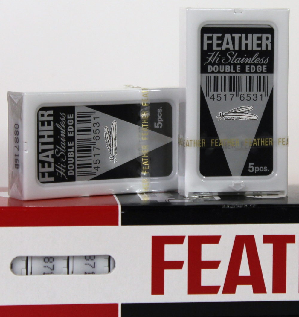 Feather Лезвия Feather Platinum Япония 20х5 шт в блоке