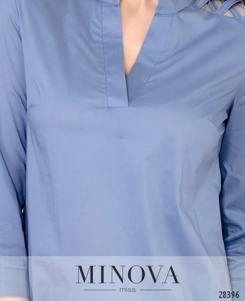 Блуза 4100-джинс Minova