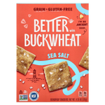 Better with Buckwheat, Гречневые крекеры, морская соль, 120 г (4,25 унции)