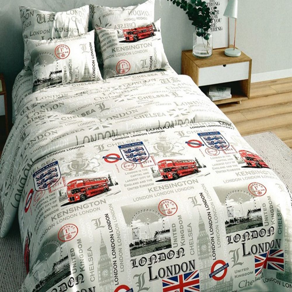 Комплект постельного белья "ВЛ. ЛОНДОН", бязь, 100% хлопок, Россия. Комплект постельного белья "ВЛ. ЛОНДОН", бязь, 100% хлопок, Россия.