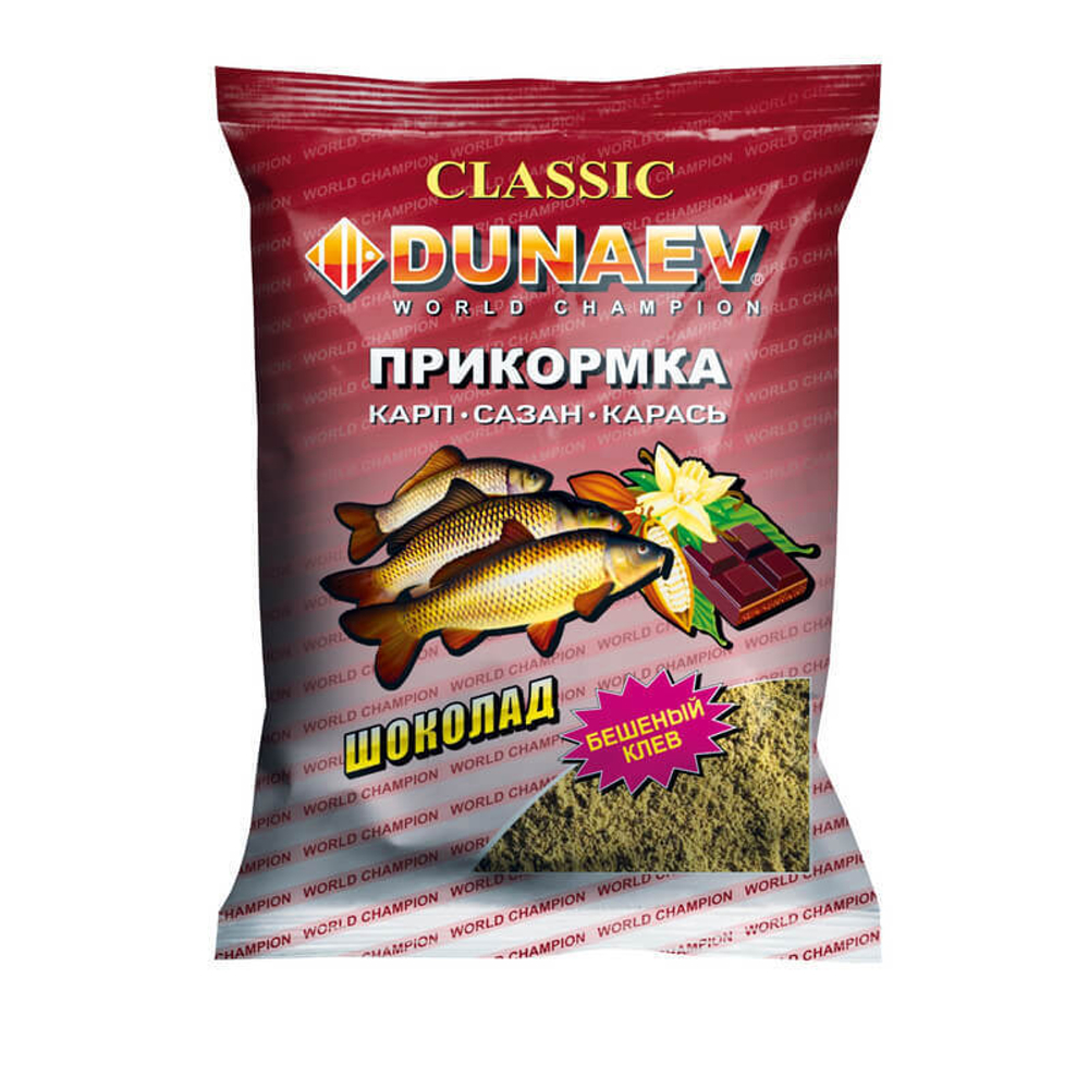 Прикормка "DUNAEV КЛАССИКА" 0.9кг Карп Шоколад