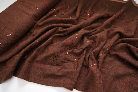 Твид с пайетками