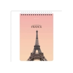 Блокнот А-5 греб. 80л. BRAUBERG, "Архитектура", клетка лак , жесткая подложка 114382