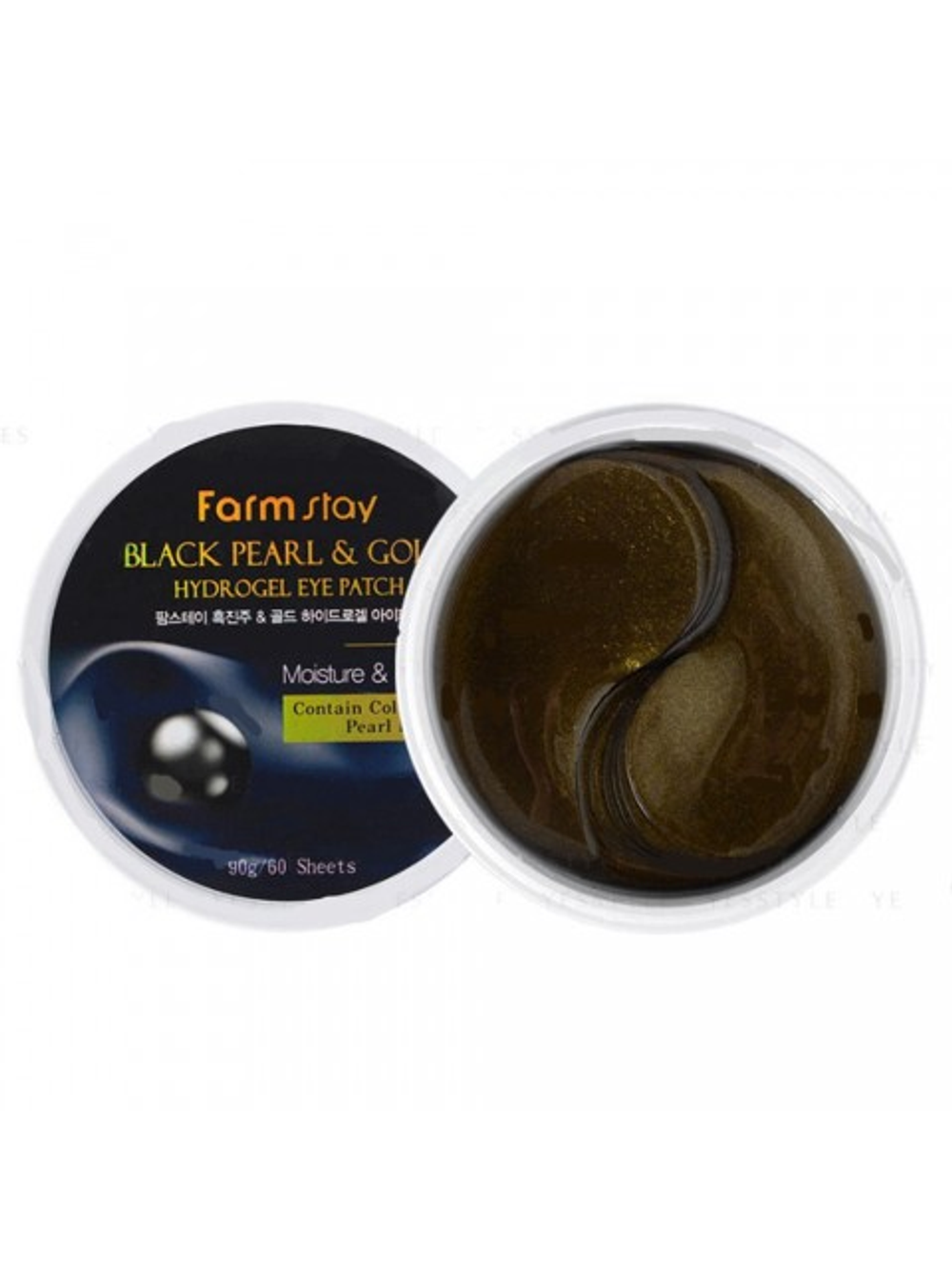 Farm Stay Black Pearl Gold Hydrogel Eye Patch гидрогелевые патчи с золотом и черным жемчугом