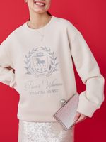 СВИТШОТ UNIVERSITY PASTEL BEIGE