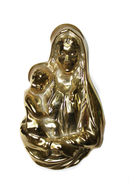 Скорбь с младенцем золото