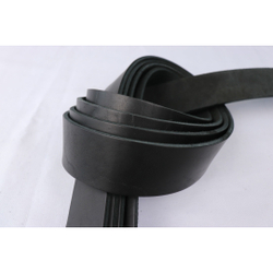 Ременная заготовка графит с финишной отделкой гладкая