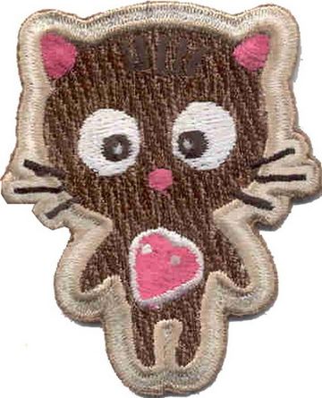Нашивка Котенок с сердечком