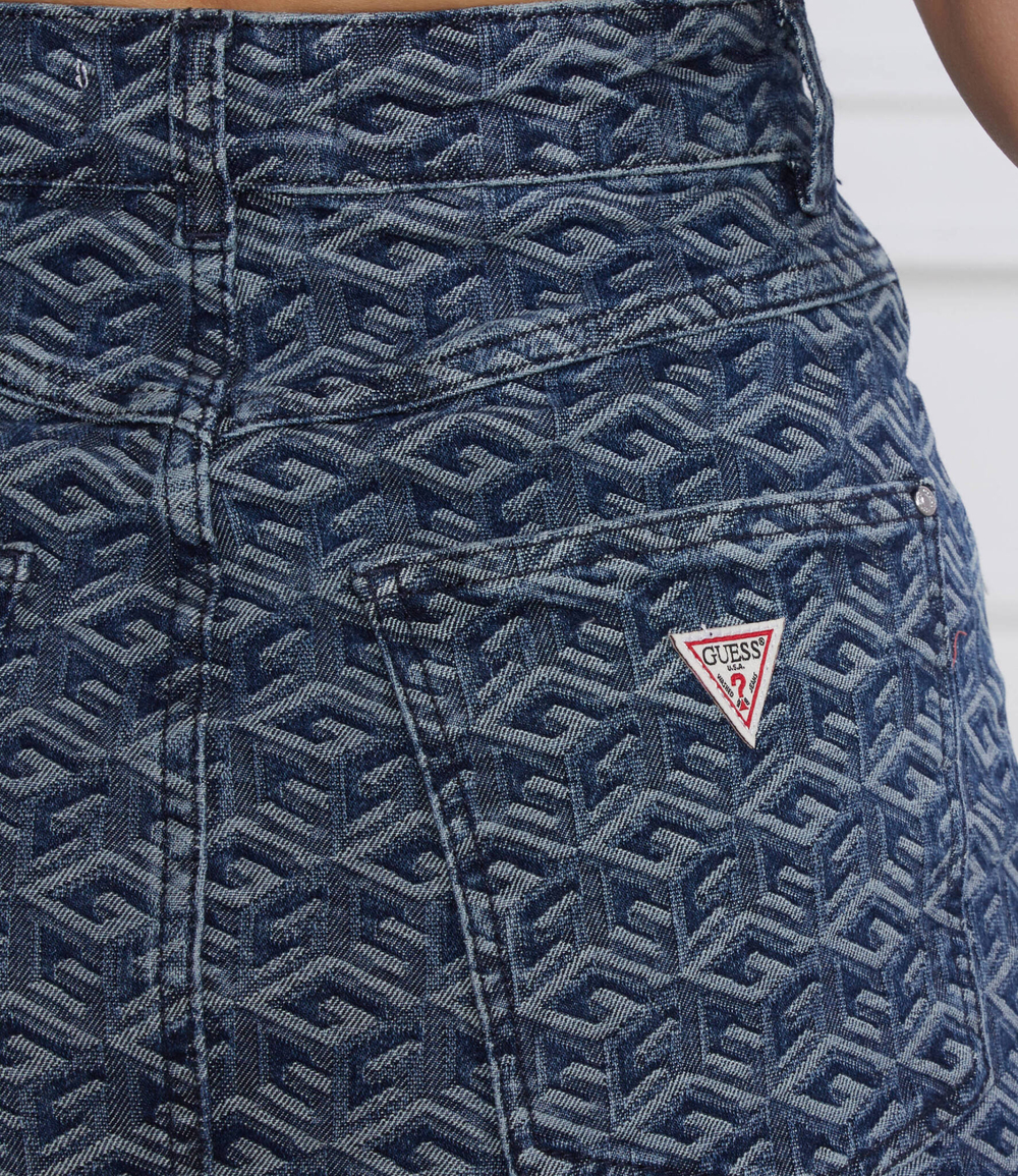 юбка cube GUESS - темно-синий (W2PD0G D4S31)