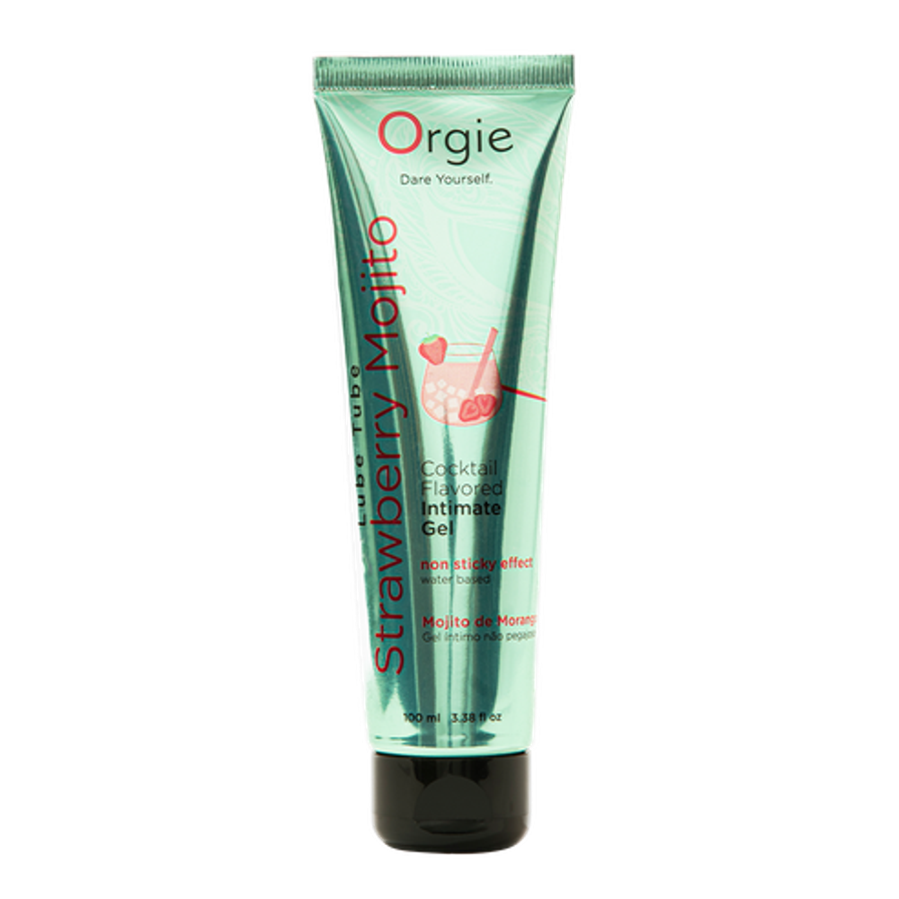 Съедобный интимный гель Orgie Lube Tube Cocktail Strawberry Mojito, 100 мл