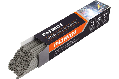 Электроды сварочные АНО-21 3 мм, 350 мм, 5 кг Patriot 605012235