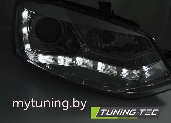Передние фары Daylight для Volkswagen Polo V (09-17) Chrome