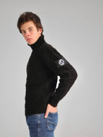 Свитер с патчем Город Горький черный