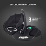 Детская коляска Rant Flex Therm Soft 3 в 1 с автокреслом Evomax Black Shine Brown