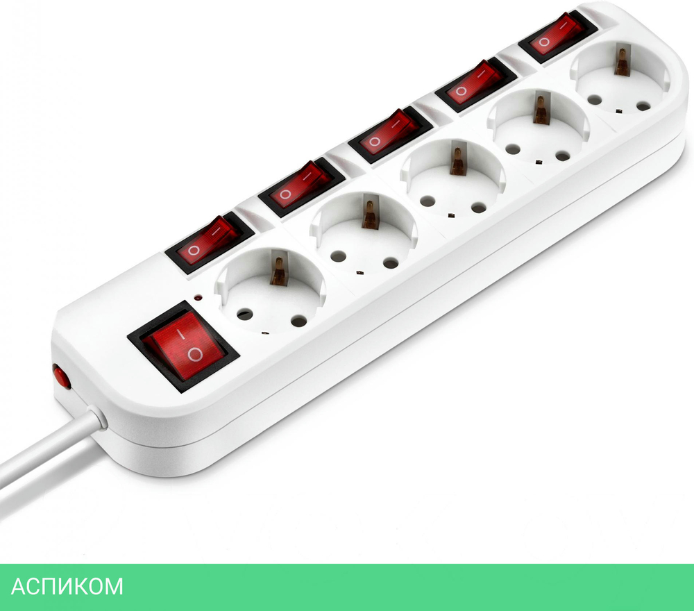 Сетевой фильтр Buro 500SH-3-SW-W белый