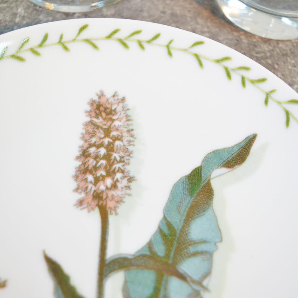 Тарелка 175мм мелкая форма Универсал Ботаника