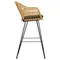 Барный стул Vetle Bent, светлый ротанг