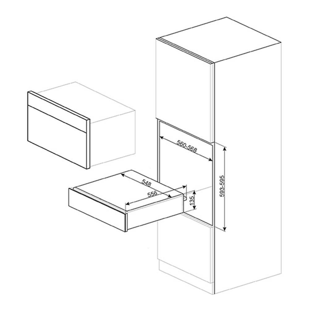 Ящик сомелье Smeg CPS615NR