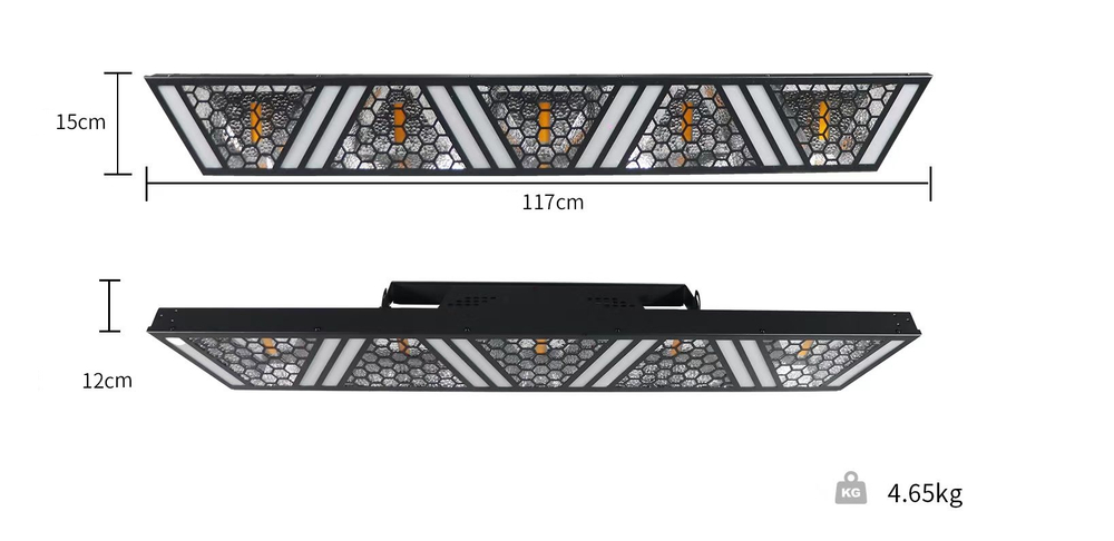 Линейный блайндер Retro Light (5*50w+90 RGB)