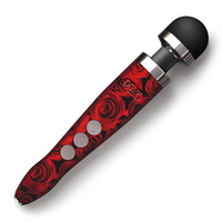 Беспроводной вибратор-вонд 28см принт Розы Doxy Die Cast 3R Massage Wand Rose