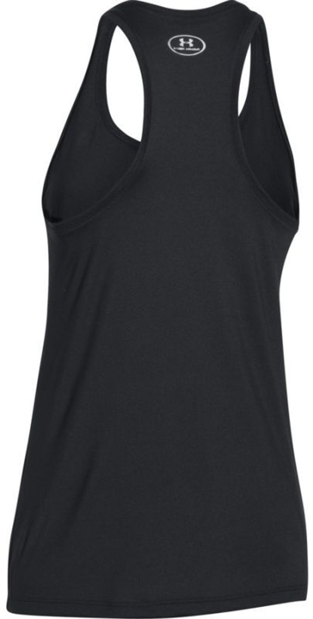 Женский топ теннисный Under Armour Tech Tank - black/metallic silver