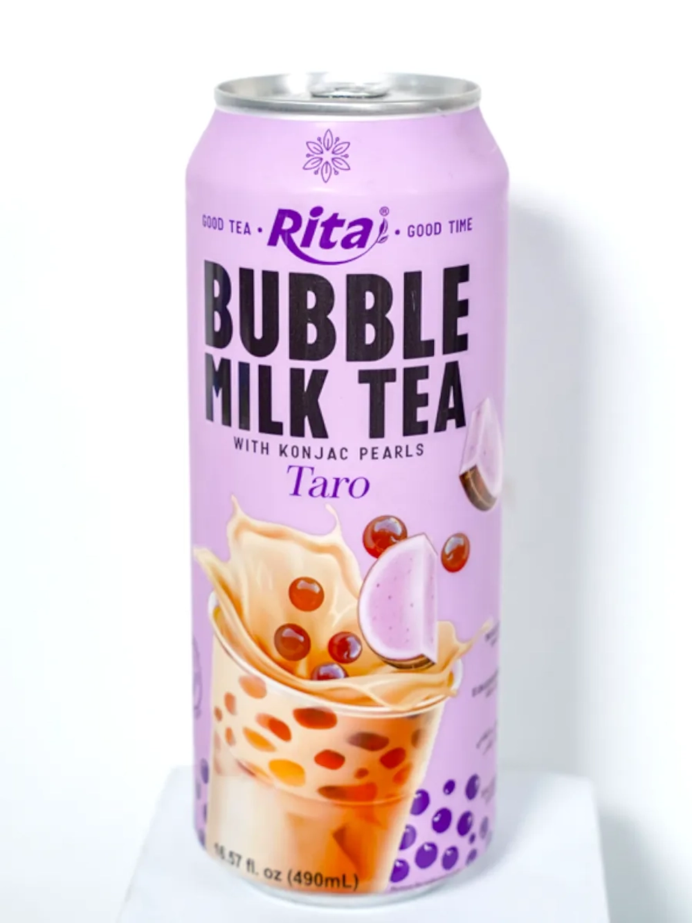 Молочный чай Бабл Ти со вкусом Таро 490 мл