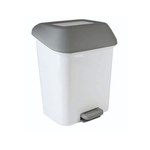 Контейнер для мусора с педалью Step 15 л белый