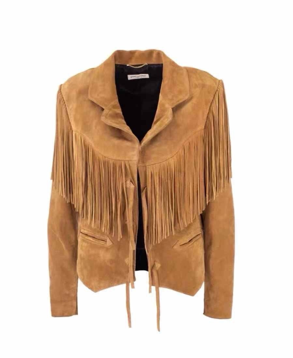 Замшевая куртка Saint Laurent